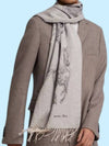 Cashmere Horse Two tone Muffler Shawl Women Men - HERMES - BALAAN 3