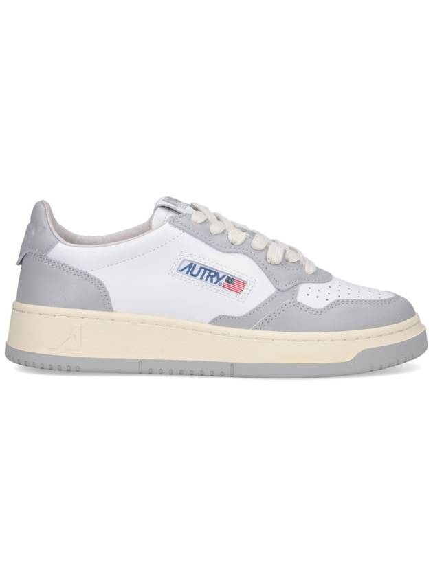 Medalist Leather Low Top Sneakers Grey White - AUTRY - BALAAN 2