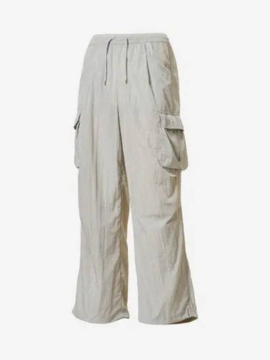 Women s Light Woven Wide Cargo Pants 91 Silver - NEW BALANCE - BALAAN 1