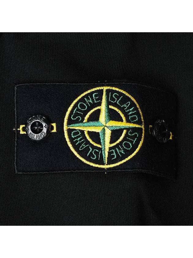 Wappen Patch Garment Dyed Sweatshirt Black - STONE ISLAND - BALAAN 5