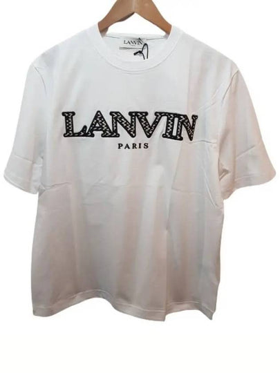 TS0005 J260 01 Logo embroidery short sleeve tshirt white - LANVIN - BALAAN 2