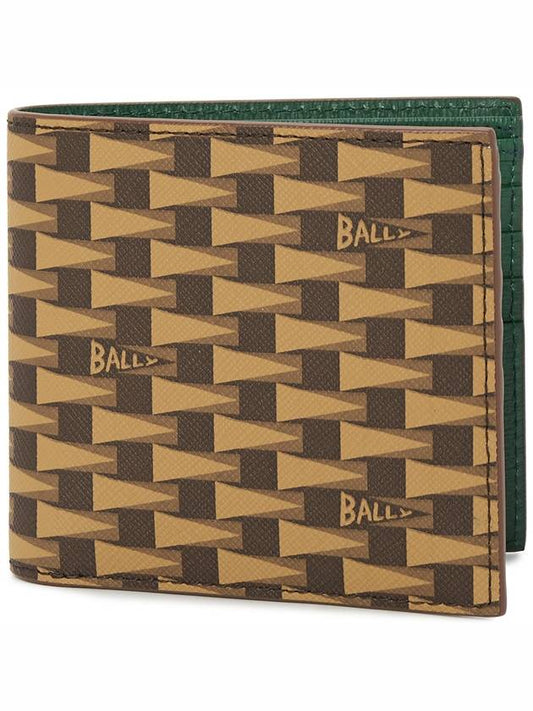 Desert TPU Leather Monogram Pennant Bicycle Wallet - BALLY - BALAAN 2