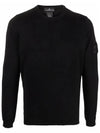 Men's Shadow Lens Wappen Knit Top Black - STONE ISLAND - BALAAN 2