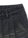 Bermuda Half Denim Shorts Grey - NOIRER FOR WOMEN - BALAAN 6