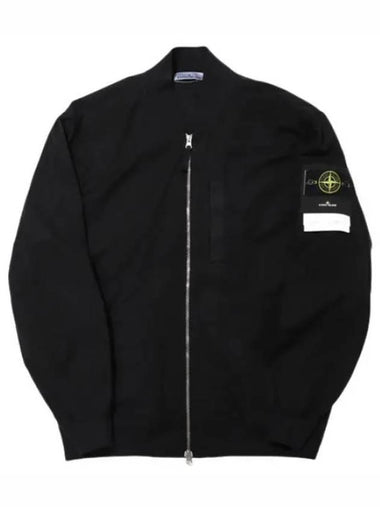 Cupro cotton badge bomber jacket - STONE ISLAND - BALAAN 1