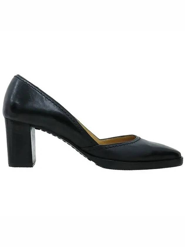 Smith Market Black Leather Shoes Women s - HERMES - BALAAN 3