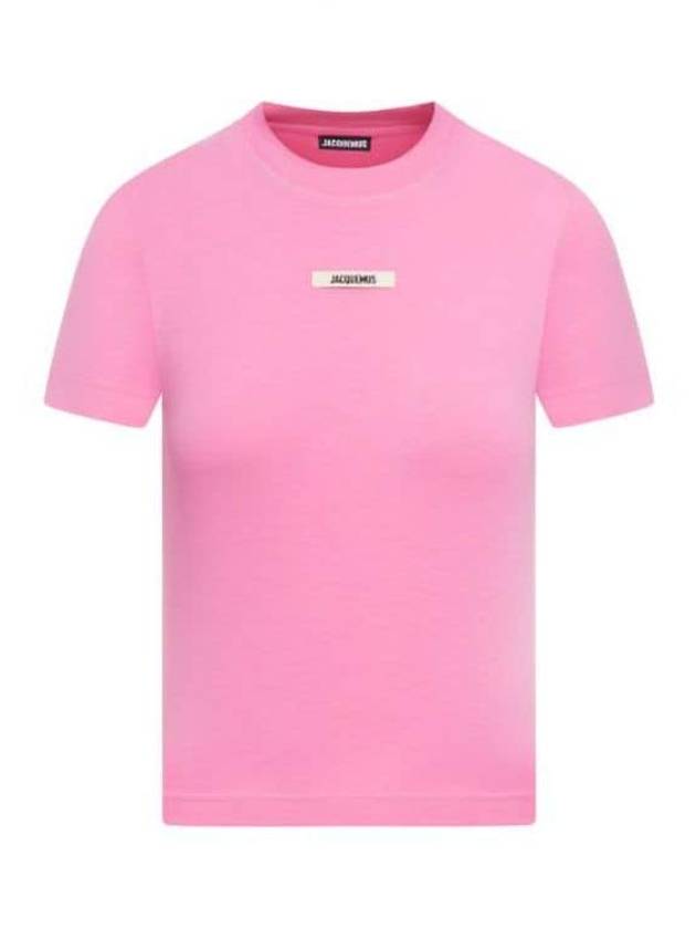 Le Gros Grain Short Sleeve T-Shirt Pink - JACQUEMUS - BALAAN 2