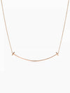 T Smile Pendant Large Necklace Rose Gold 33637152 - TIFFANY & CO. - BALAAN 2