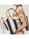 Ivy Cannete Fabric Tote Bag Blue Sand - MIU MIU - BALAAN 9