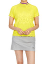 Golf Wear Women s Short Sleeve Knit MLW 3A AB04 YELLOW - MARK & LONA - BALAAN 6