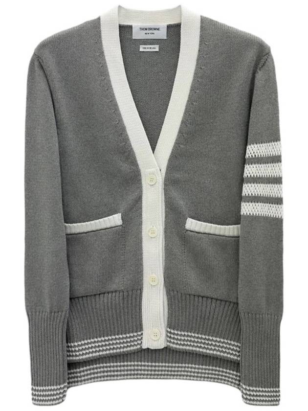 armband women s color matching cardigan FKC568A 055 - THOM BROWNE - BALAAN 1