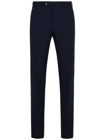 Pt01 'Slim' Navy Virgin Wool Pants - PT01 - BALAAN 1