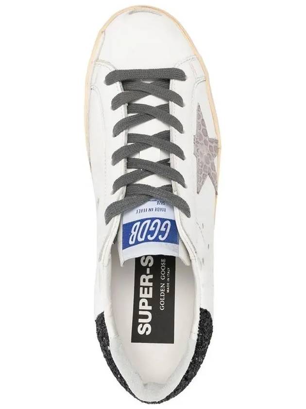 Superstar Glitter Low Top Sneakers White - GOLDEN GOOSE - BALAAN 5