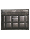 Logo Print Quilted Card Wallet Black - SAINT LAURENT - BALAAN 2