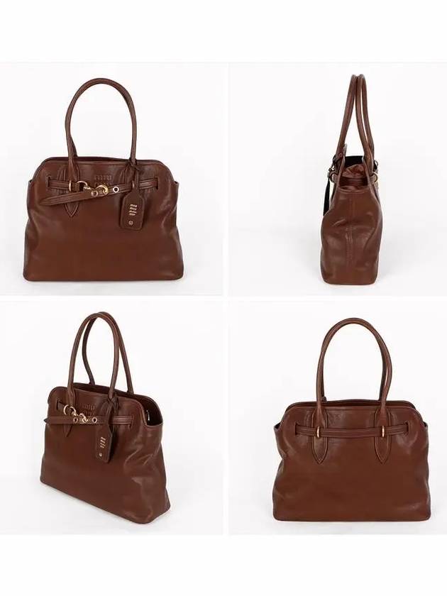 Miu Abventure Nappa Leather Bag Briarwood - MIU MIU - BALAAN 3