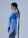 Knit block hooded t-shirt BL - DILETTANTISME - BALAAN 5