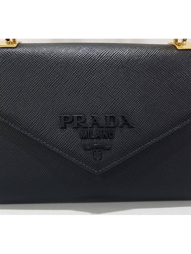 Saffiano Monochrome Chain Shoulder Bag 1BD127 - PRADA - BALAAN 3