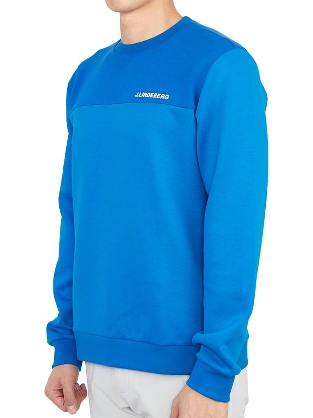 Jeff Crew Neck Sweater Blue - J.LINDEBERG - BALAAN 3