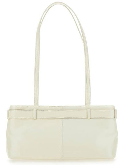 White Shoulder Bag With Belt Detail And Pendant Keys In Leather Woman - OSOI - BALAAN 2