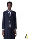 Plain Weave Suiting 4 Bar Classic Sport Jacket Dark Blue - THOM BROWNE - BALAAN 2