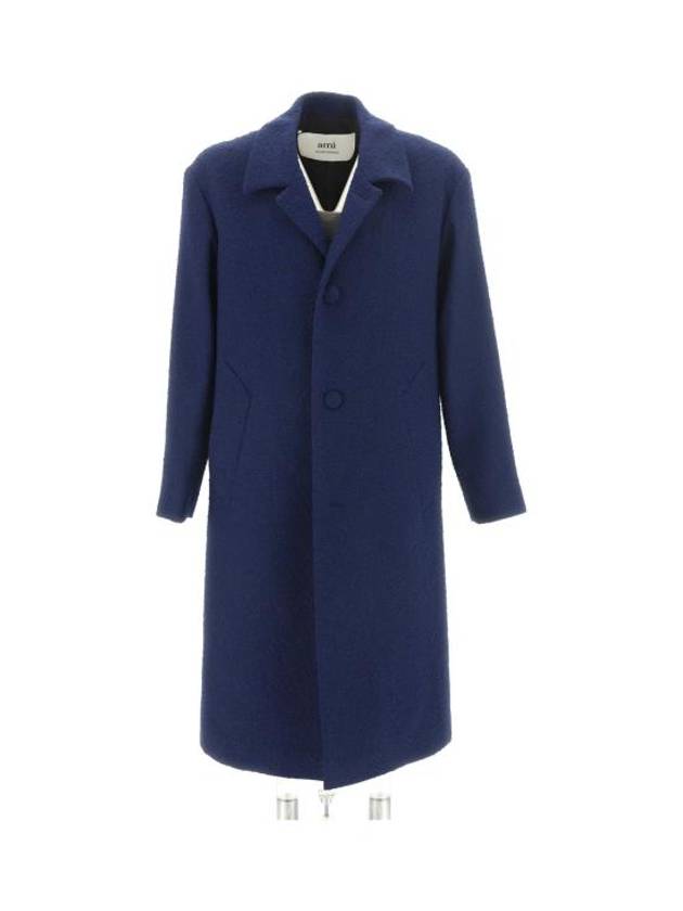 Breasted Single Coat Navy - AMI - BALAAN 2