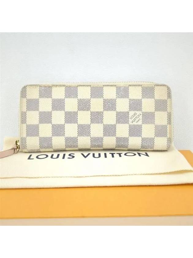 Clemence Damier Azur Long Wallet Beige - LOUIS VUITTON - BALAAN 7