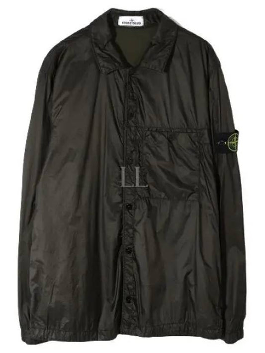 Micro Yarn Primaloft TC Over Long Sleeve Shirt Green - STONE ISLAND - BALAAN 2