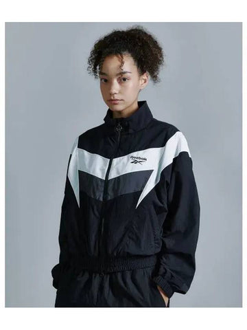 Heritage Crop Windbreaker Women Black - REEBOK - BALAAN 1