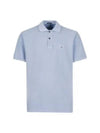 Logo Patch Short Sleeve Polo Shirt Cosmic Sky - CP COMPANY - BALAAN 2