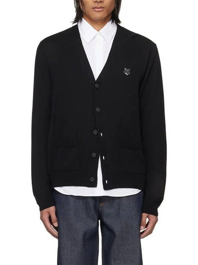 Bold Fox Head Patch Regular Cardigan Black - MAISON KITSUNE - BALAAN 2