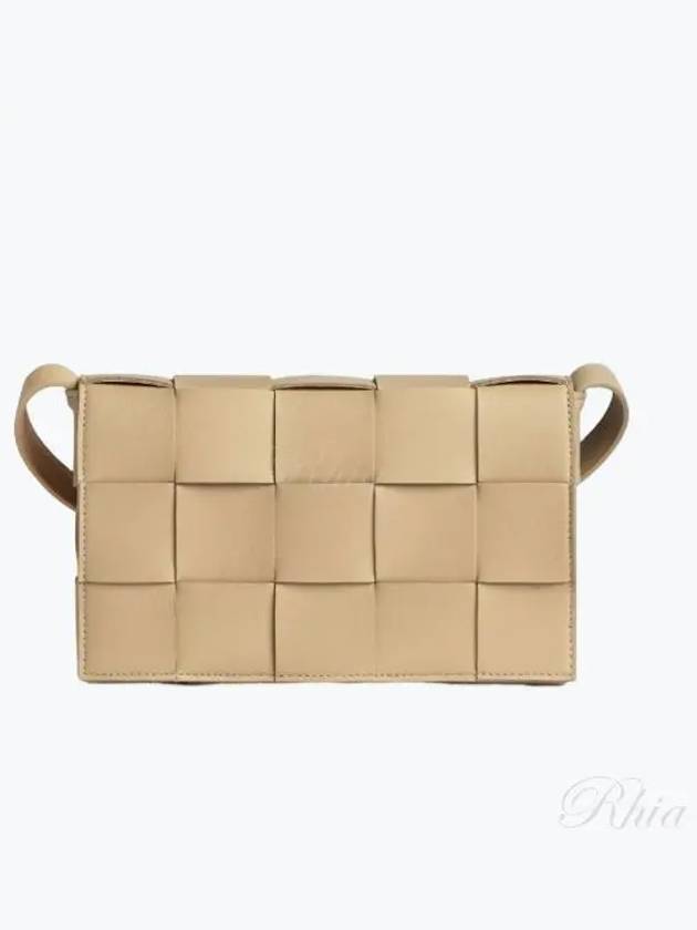 Intrecciato Cassette Cross Bag Porridge - BOTTEGA VENETA - BALAAN 2