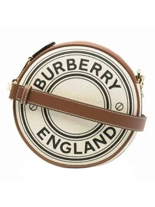 Canvas Logo Louise Horseferry Round Cross Bag - BURBERRY - BALAAN 1