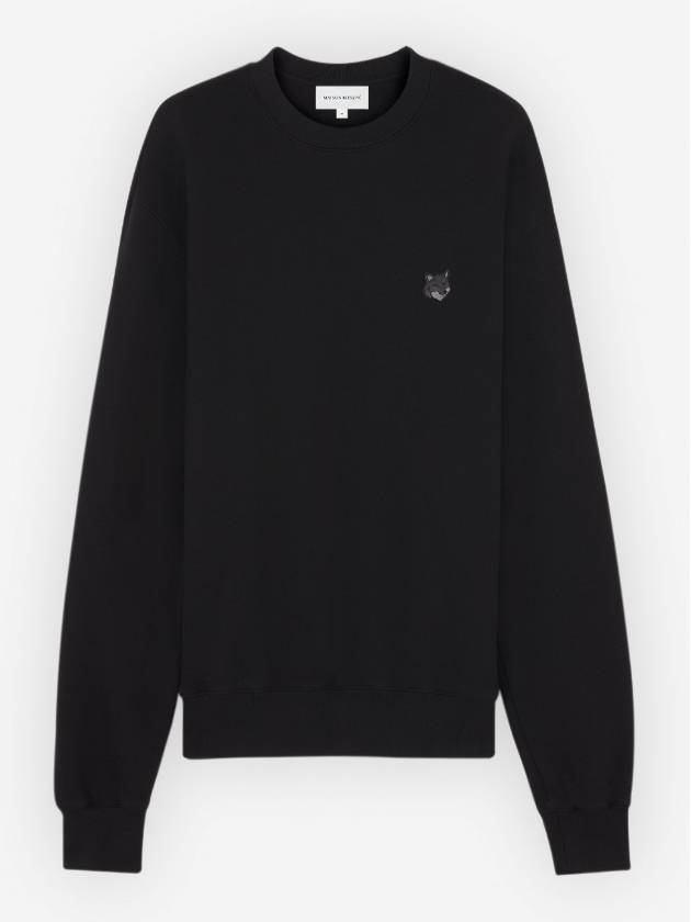 Bold Fox Head Cotton Sweatshirt Black - MAISON KITSUNE - BALAAN 2