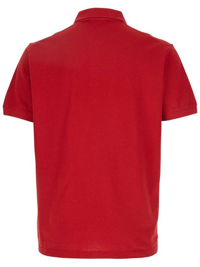 Red Polo Shirt With Embroidered Logo On The Front In Cotton Man - DSQUARED2 - BALAAN 2