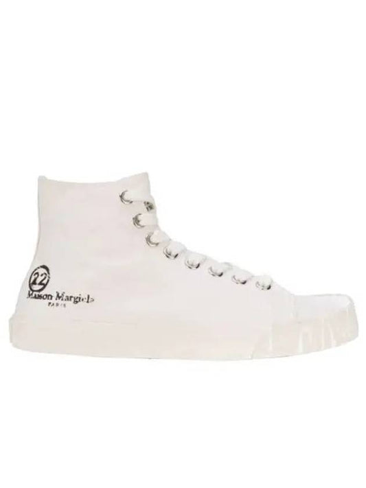 Tabi Paint Drop High Top Sneakers White - MAISON MARGIELA - BALAAN 2