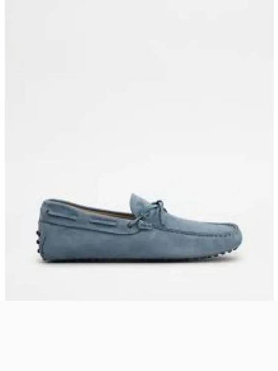 Gommino Nubuck Driving Shoes Blue - TOD'S - BALAAN 2