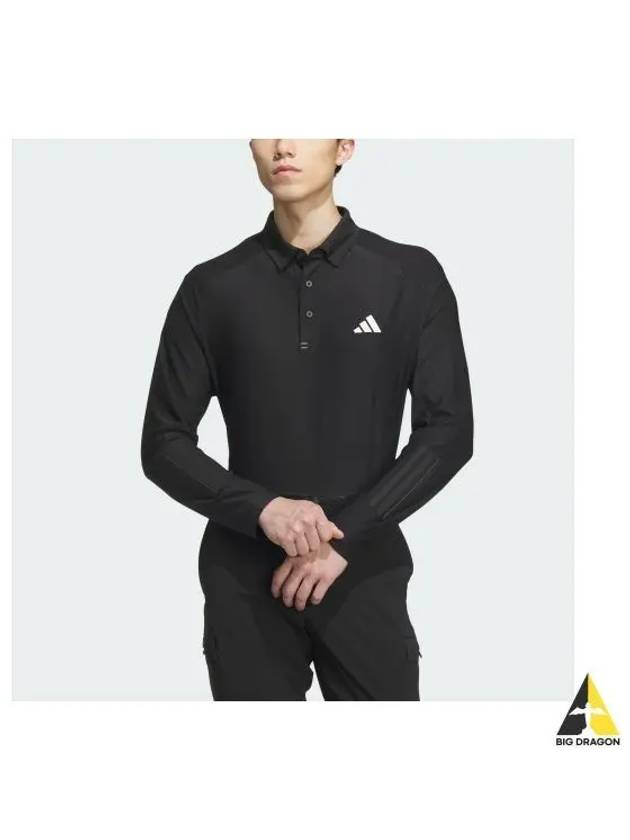 adidas GOLF long sleeve stretch polo shirt HZ6045 - ADIDAS GOLF - BALAAN 1