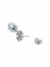 Kira Pave Pearl Drop Earrings Silver - TORY BURCH - BALAAN 7