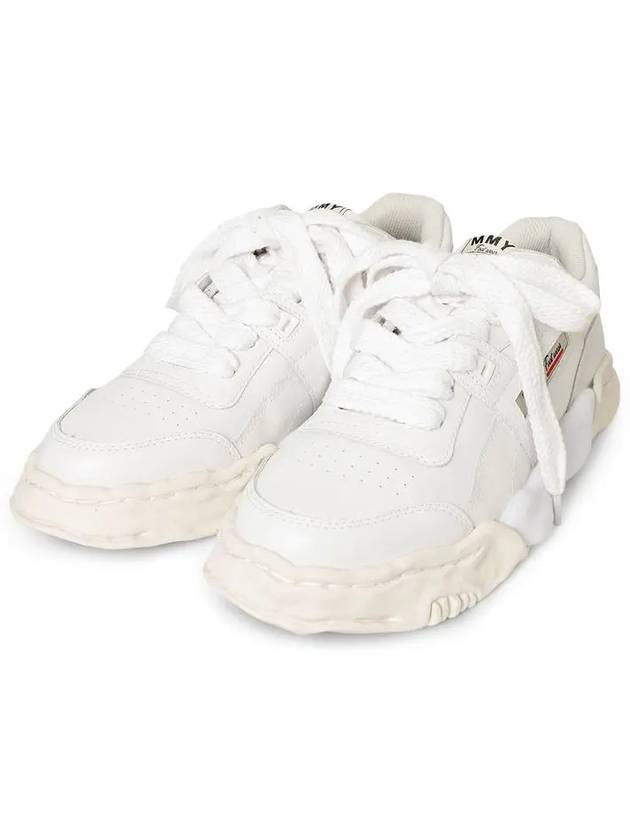 Parker OG Sole Leather Low Top Sneakers White - MAISON MIHARA YASUHIRO - BALAAN 4