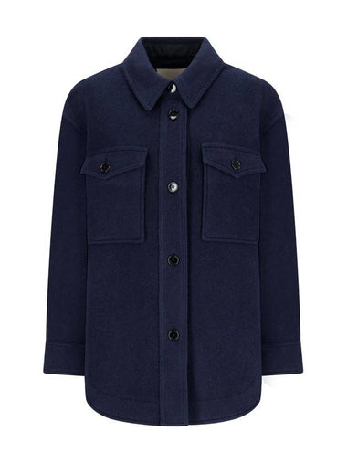 HARVELI BRUSHED BUTTONED COAT - ISABEL MARANT - BALAAN 1