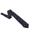 Pegasus Logo Silk Tie Navy - ETRO - BALAAN 5