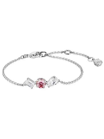 Mesmera Rhodium Plated Bracelet Pink - SWAROVSKI - BALAAN 1