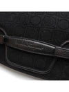 Ferragamo black Gancini jacquard shoulder bag - SALVATORE FERRAGAMO - BALAAN 6