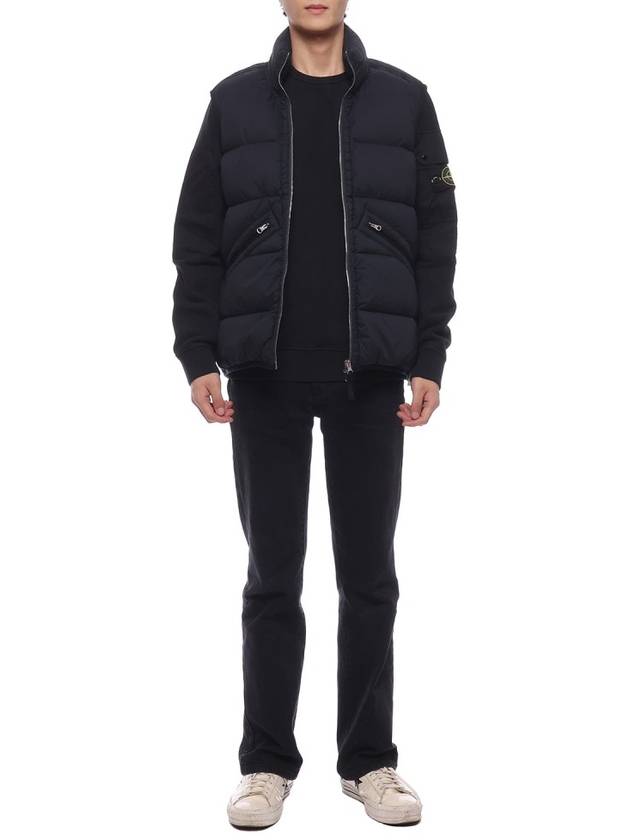 Seamless Tunnel Nylon Down Vest Navy - STONE ISLAND - BALAAN 4