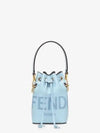 Roma Mon Tresor Leather Small Bucket Bag Light Blue - FENDI - BALAAN 2