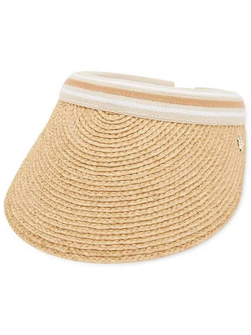 Women s Bianca Natural Nougat Stripe Visor Hat HAT50265 - HELEN KAMINSKI - BALAAN 1