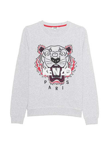 Embroid Tiger Sweatshirt Gray - KENZO - BALAAN 1