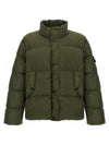 Garment Dyed Crinkle Reps Down Padding Olive - STONE ISLAND - BALAAN 1