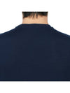 Men's Crew Neck Wool Knit Top Navy - DRUMOHR - BALAAN 8