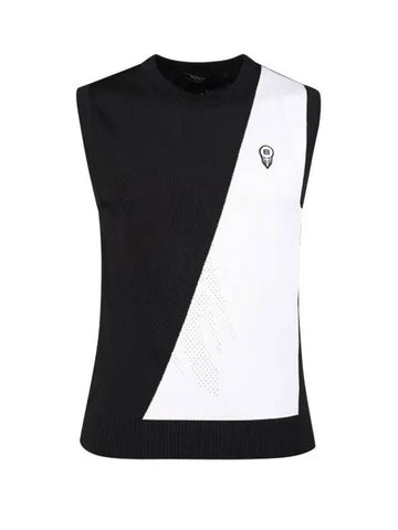 COLOR BLOCK MAN`S KNIT VESTBDMMSW51 - BALLISTIC - BALAAN 1